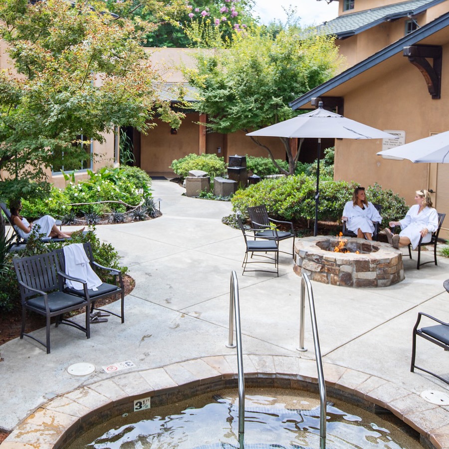 Spa Courtyard, The Spa at Wine & Roses, Spas of America