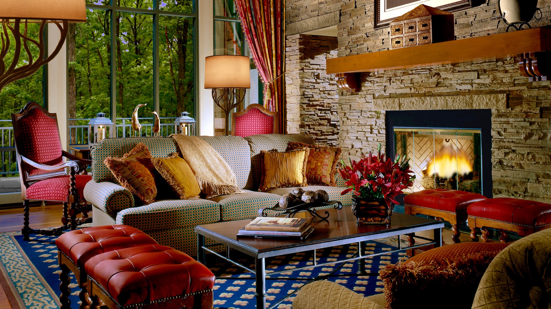 Living Room, The Lodge at Woodloch, Spas of America