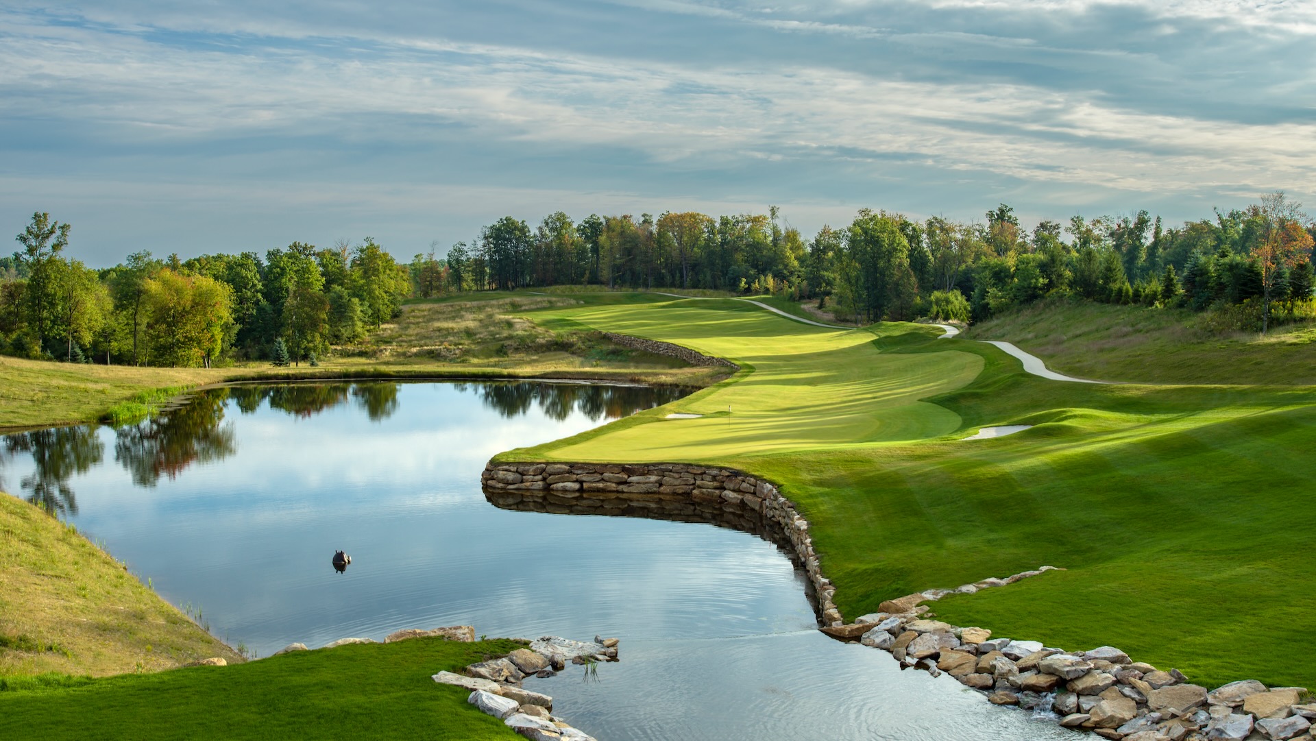 18th hole, Shepherd's Rock at Nemacolin Woodlands, Spas of America