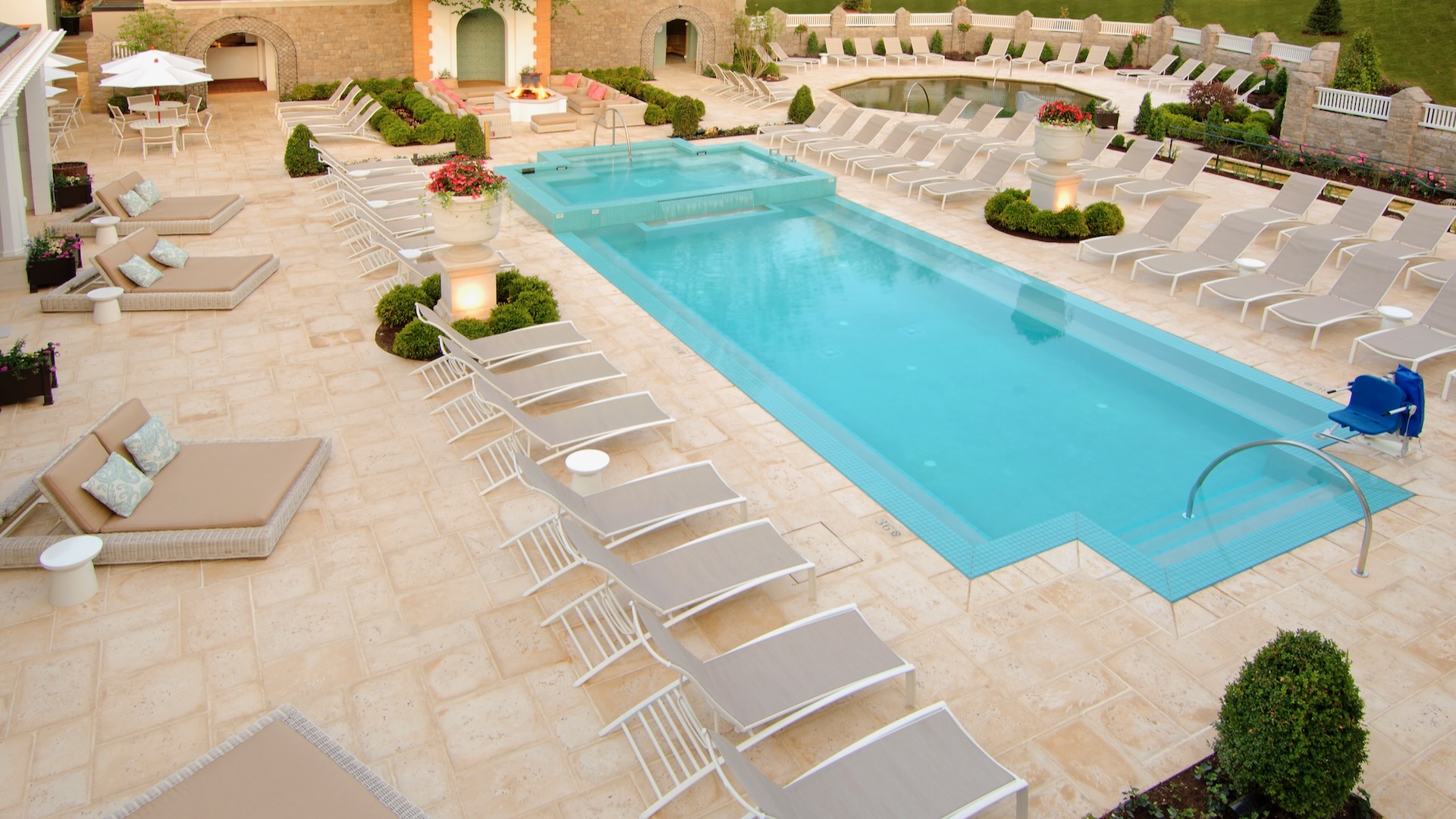 Spa Garden Pool, The Spa at Omni Homestead, Spas of America